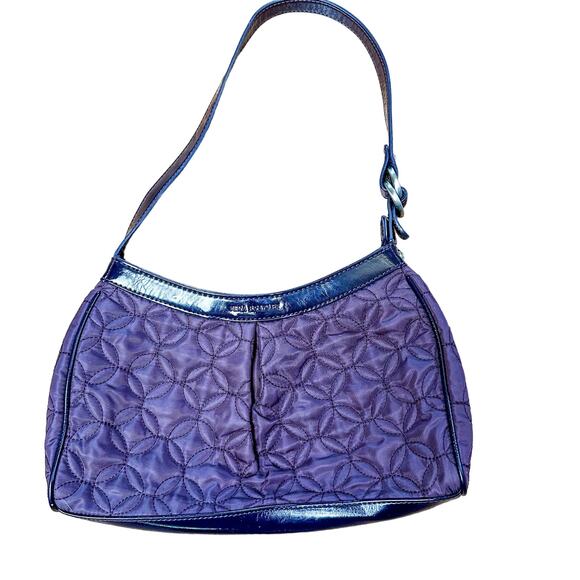 Vera Bradley Purple Quilted Shoulder Tote Nylon - Picture 1 of 5